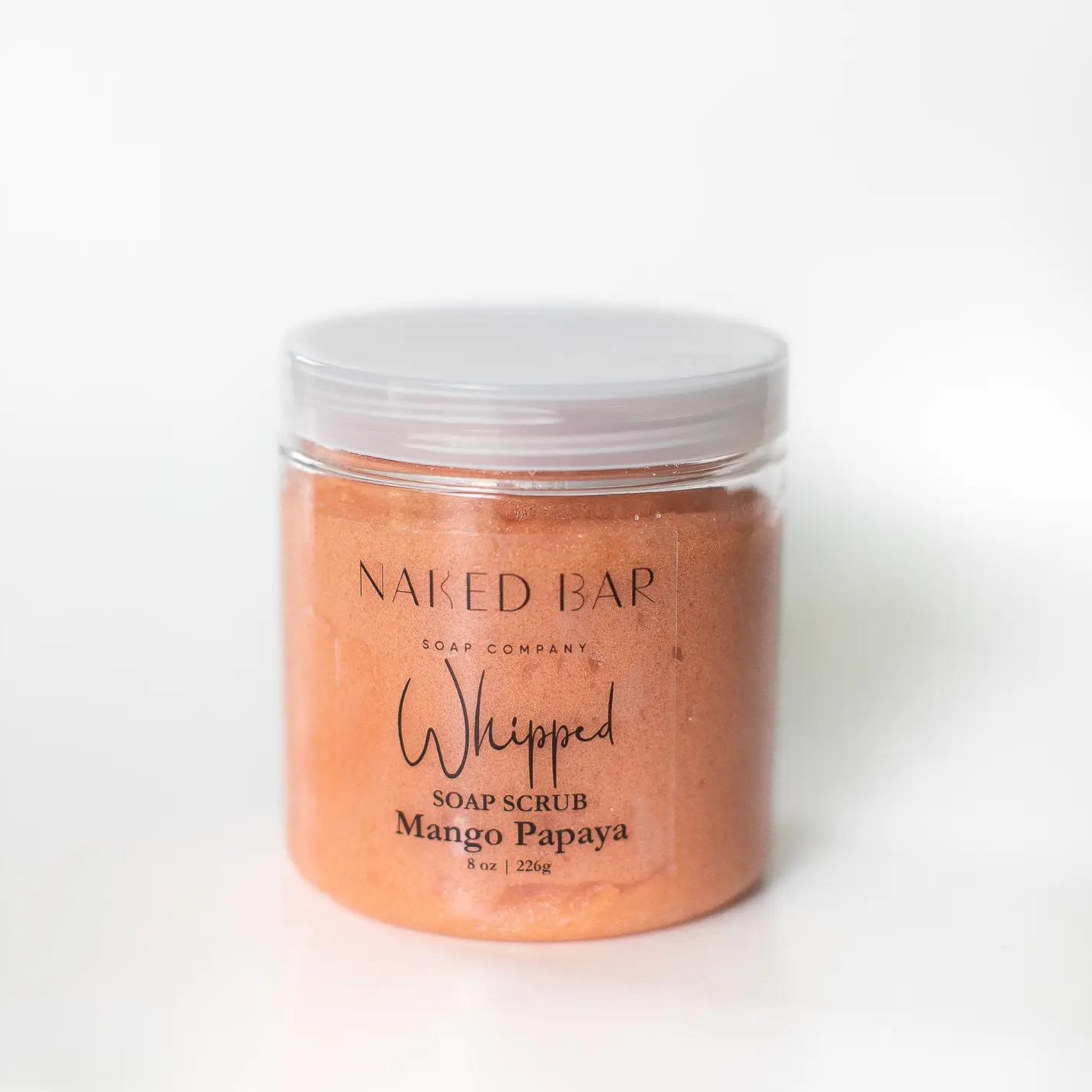 papaya mango whipped soap scrub