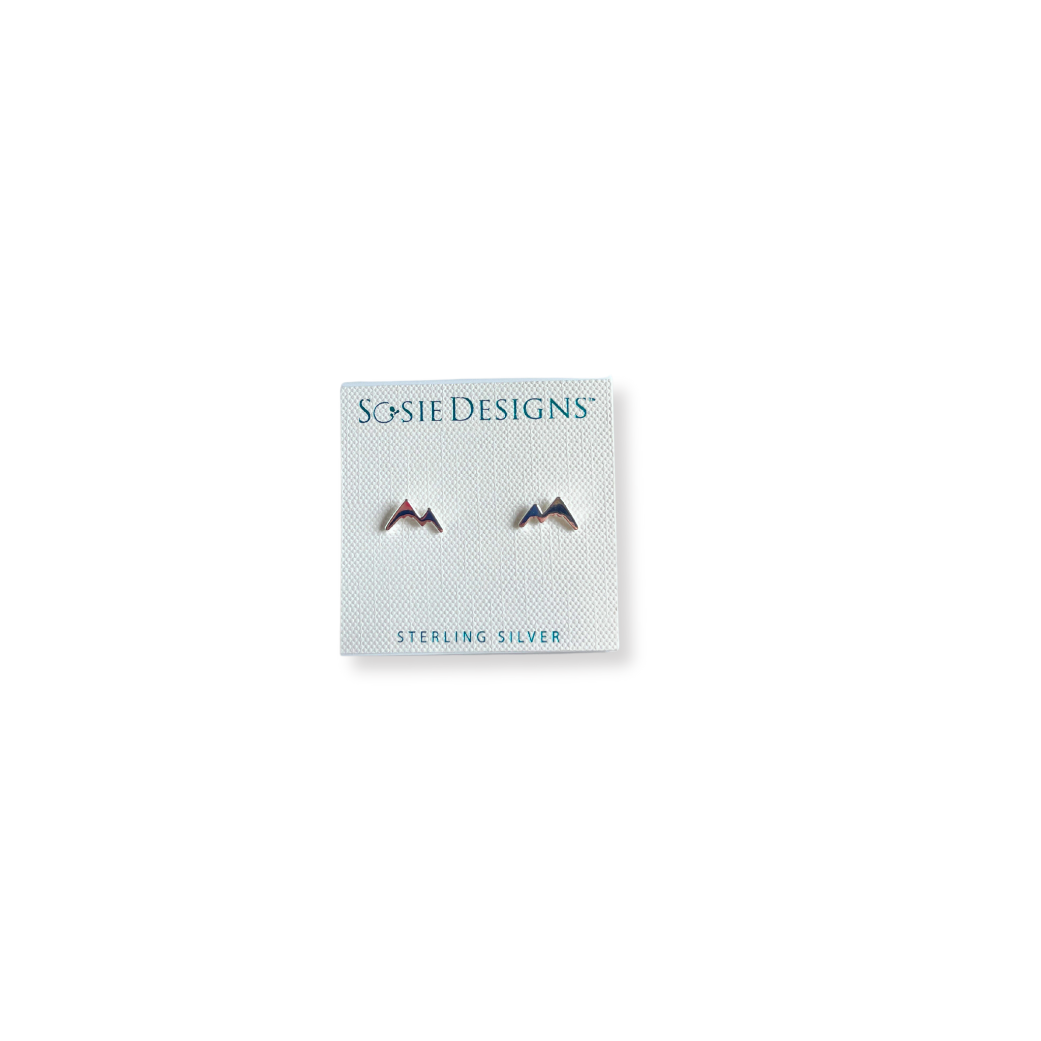 Sterling Silver Mountain Earrings