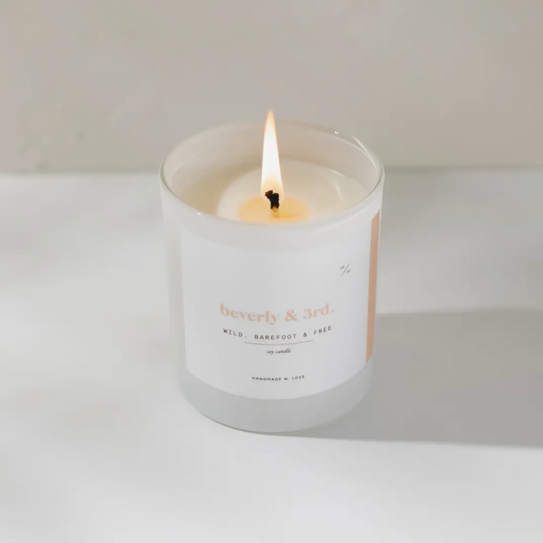 wild barefoot and free candle